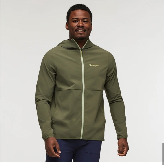 Cotopaxi Men's XL Vuelta Performance Windbreaker Fatigue Green Jacket NWT UPF 50 - Picture 6 of 7